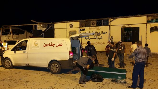 40 Tewas Akibat Serangan Udara Pemberontak LNA pada Pusat Penahanan Imigran di Tripoli